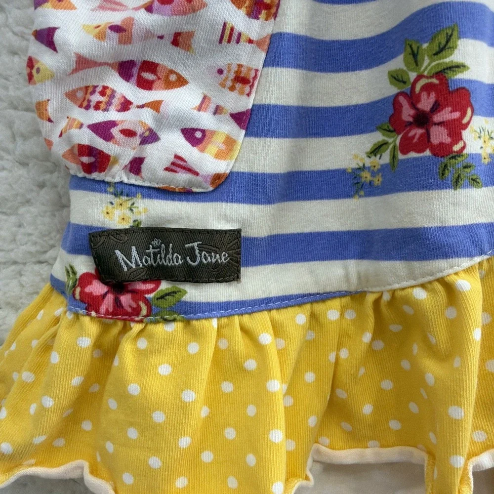 Matilda Jane Red Light Green Light Tunic The Adventure Begins Girls Size 6